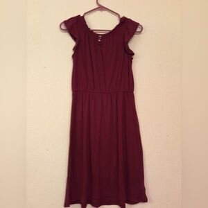 Burgundy Sleeveless Dress